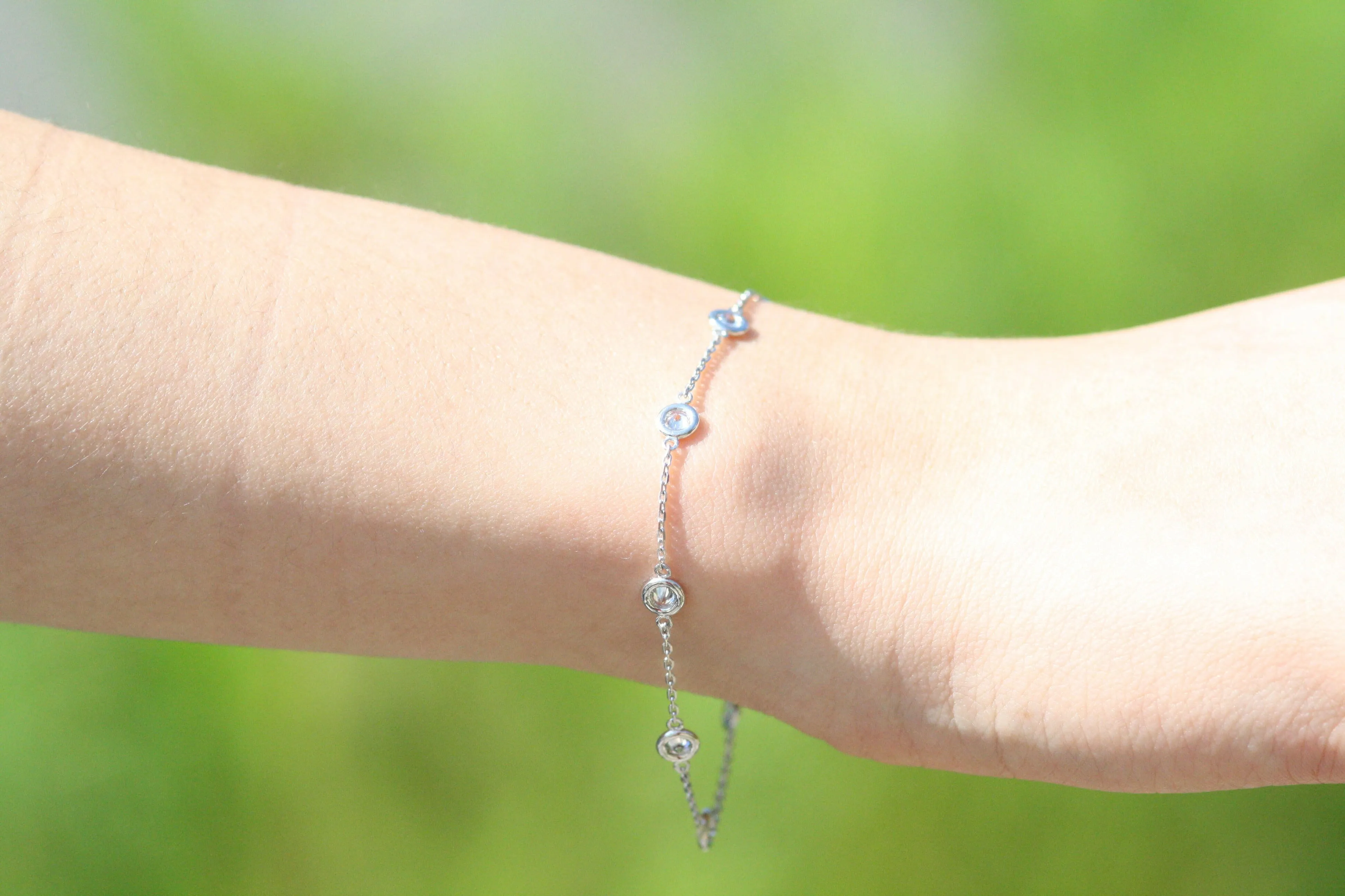 14k Diamond by the Yard Bracelet by VicStoneNYC Fine Jewelry