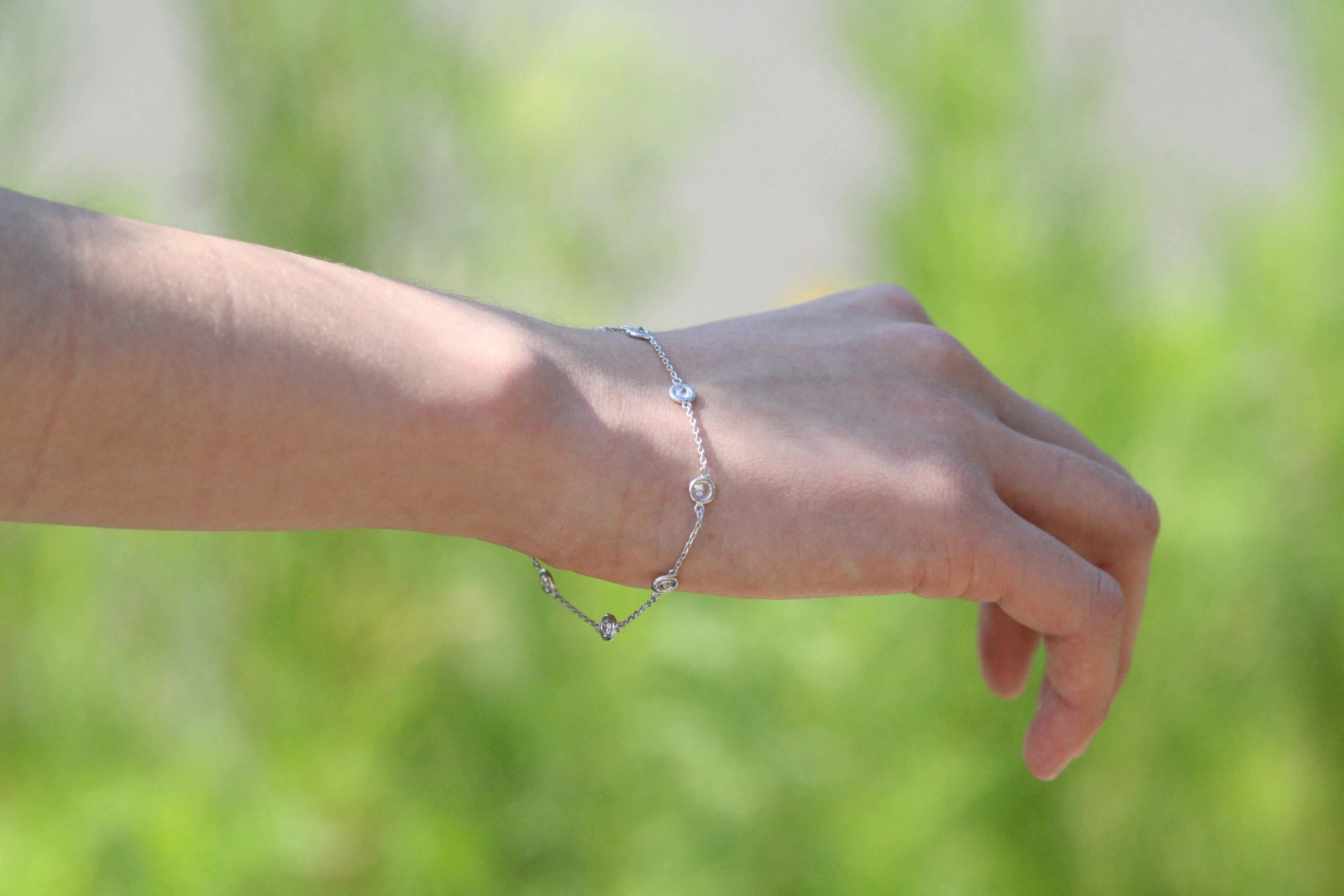 14k Diamond by the Yard Bracelet by VicStoneNYC Fine Jewelry