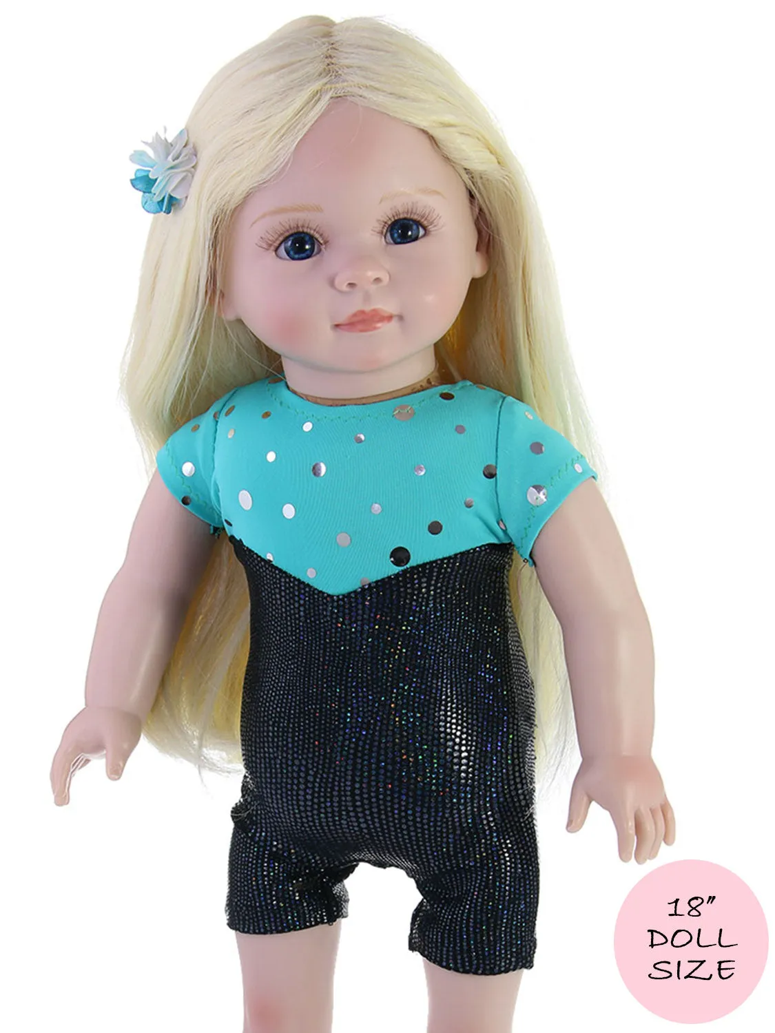 18" doll clothes patterns -UNITARD (D1310)
