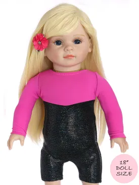 18" doll clothes patterns -UNITARD (D1310)