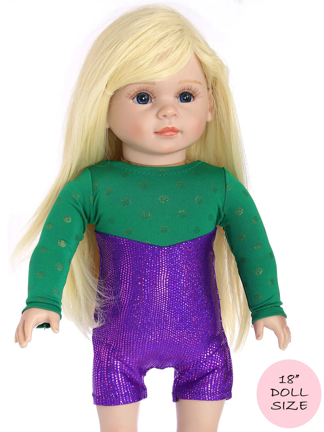 18" doll clothes patterns -UNITARD (D1310)