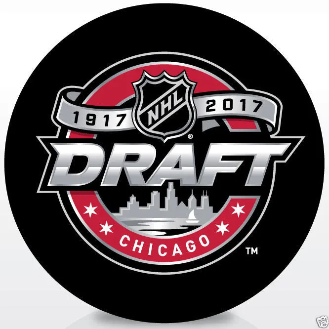 2017 NHL Entry Level Hockey Draft Souvenir Puck - Chicago Illinois