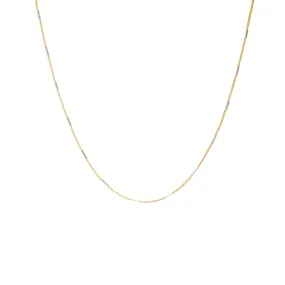 22K Multi-Tone Gold Minimalist Chain