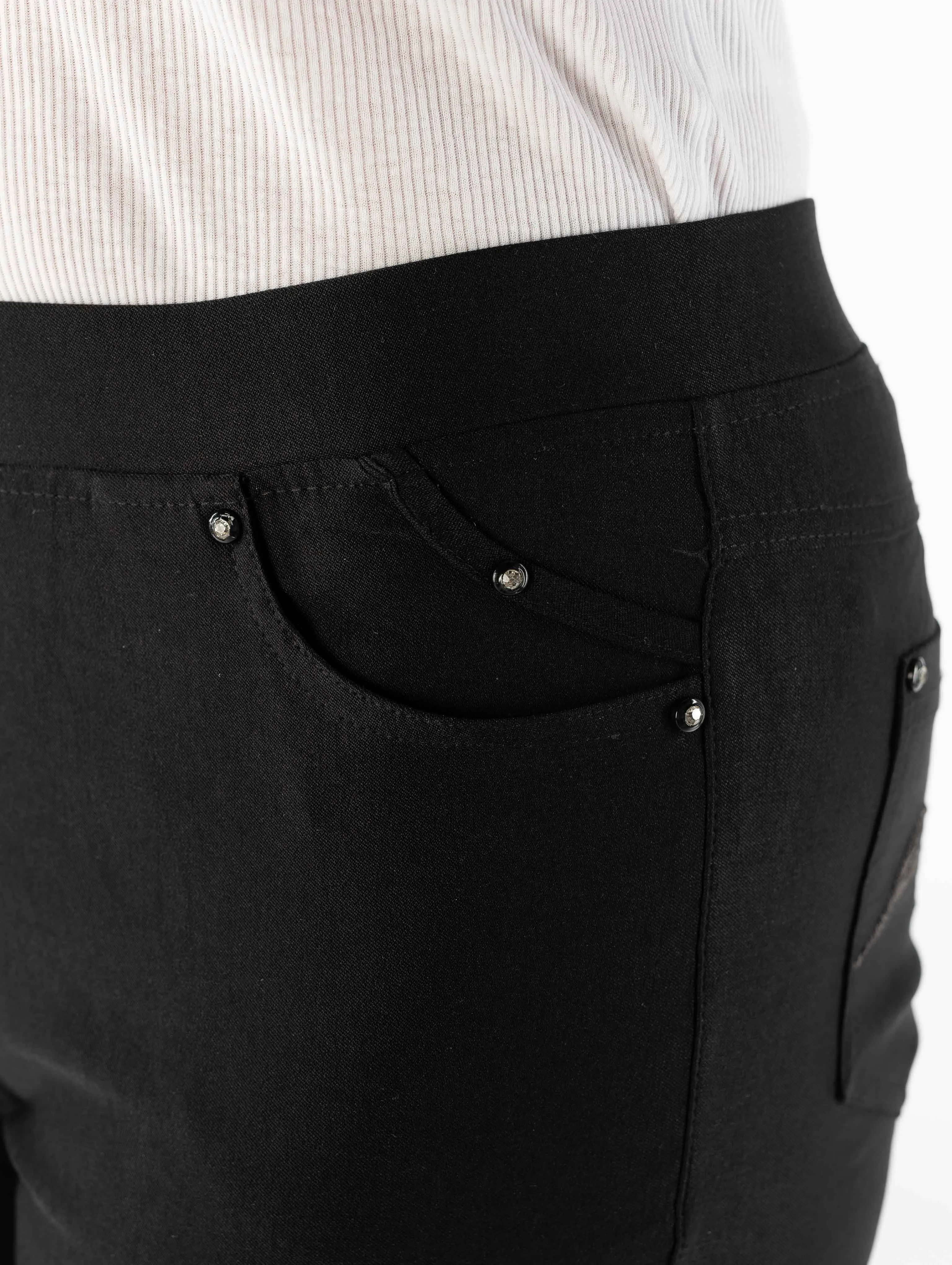 29"Leg stud pocket elasticated trouser