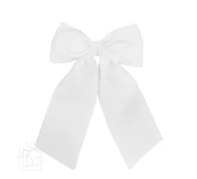 4.5" Opaque Satin Bow W/ Euro Knot & Tails