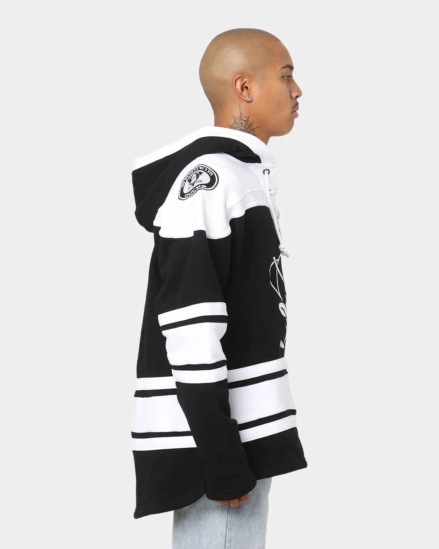 Anaheim Ducks Jet Black NHL 47 Brand Superior Lacer Hoodie