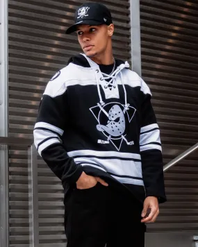 Anaheim Ducks Jet Black NHL 47 Brand Superior Lacer Hoodie