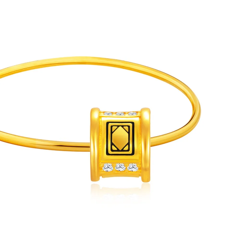 916 Gold Mahjong Dragon Tiles Charms