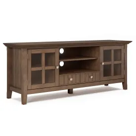 Acadian - TV Media Stand - Rustic Natural Aged Brown by Couch.com