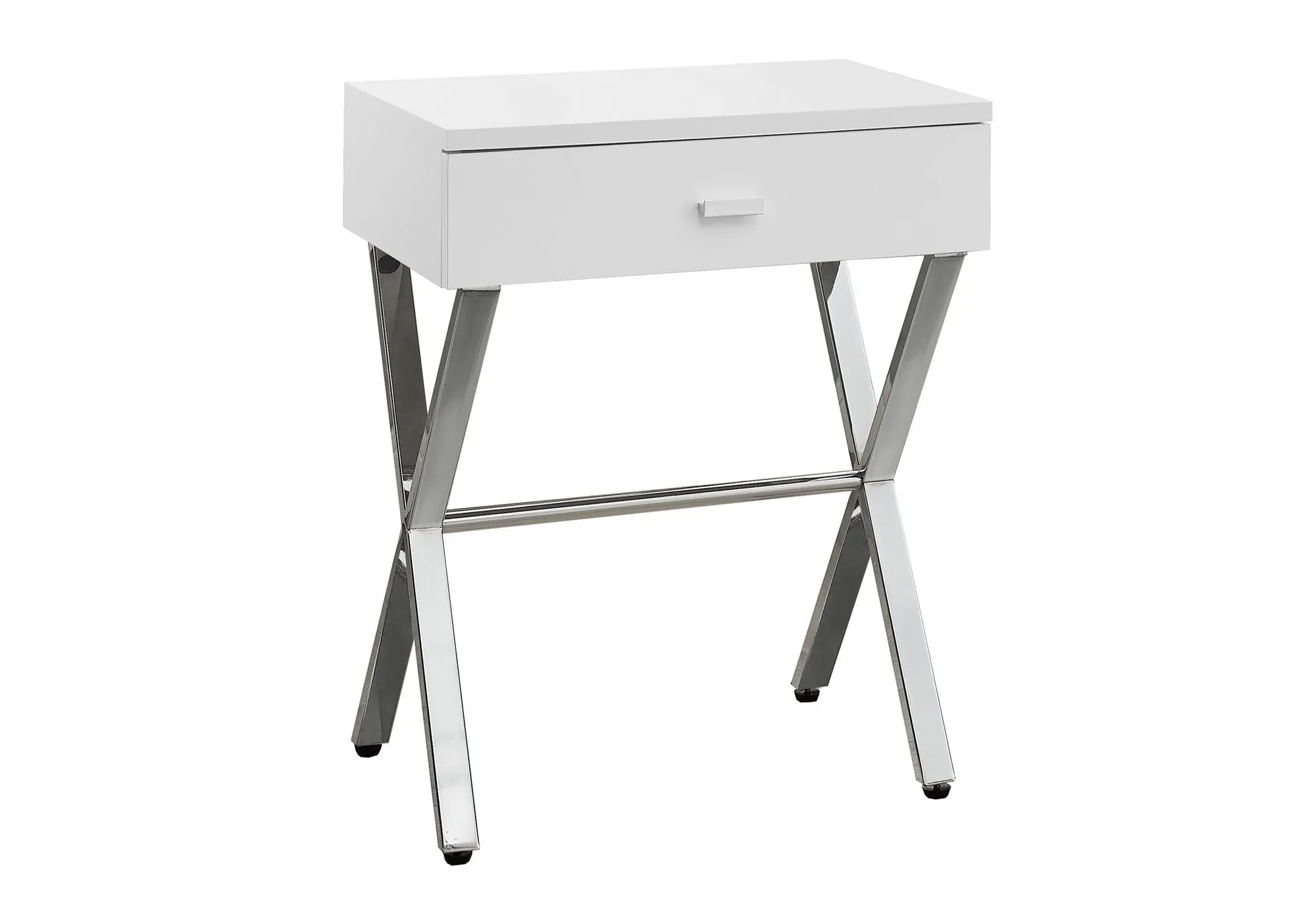 Accent Side X Table, Storage Drawer, Contemporary & Modern by Couch.com