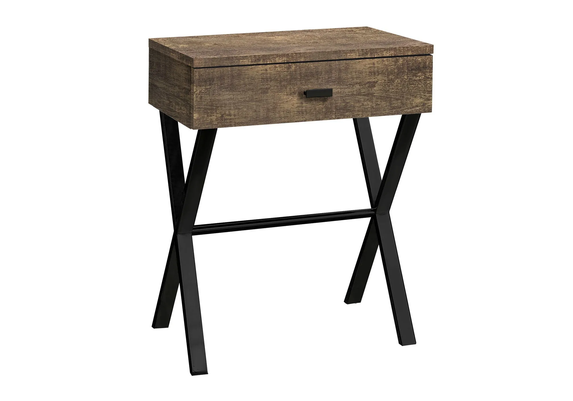 Accent Side X Table, Storage Drawer, Contemporary & Modern by Couch.com