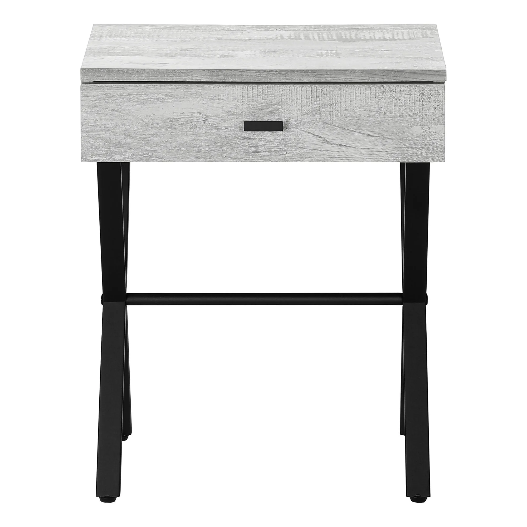 Accent Side X Table, Storage Drawer, Contemporary & Modern by Couch.com