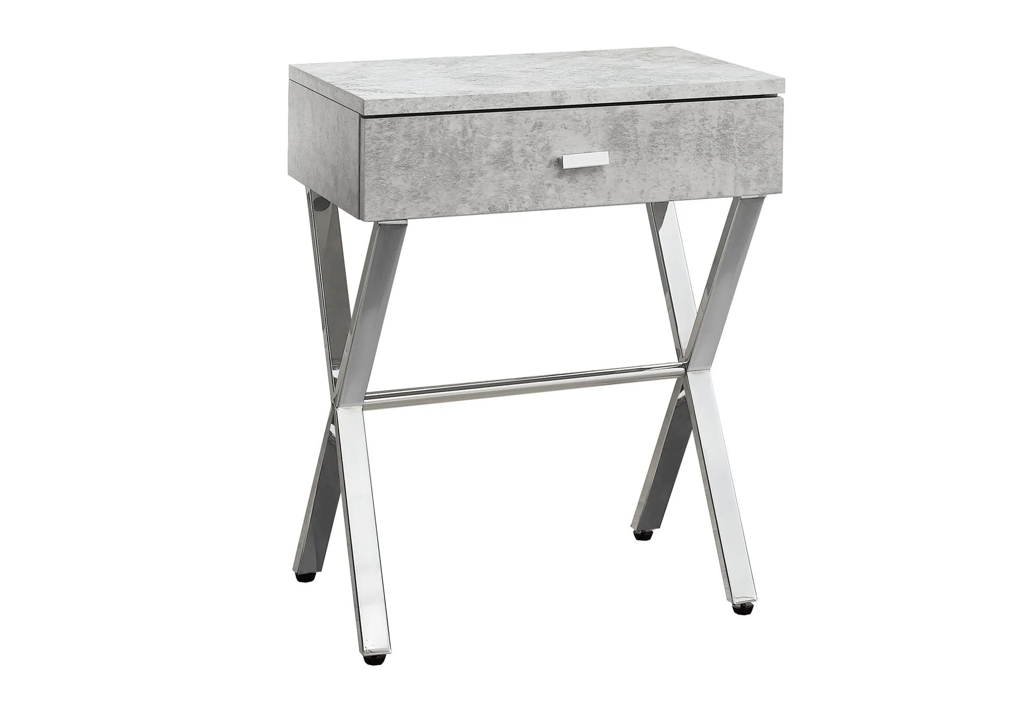 Accent Side X Table, Storage Drawer, Contemporary & Modern by Couch.com