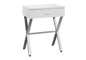 Accent Side X Table, Storage Drawer, Contemporary & Modern by Couch.com