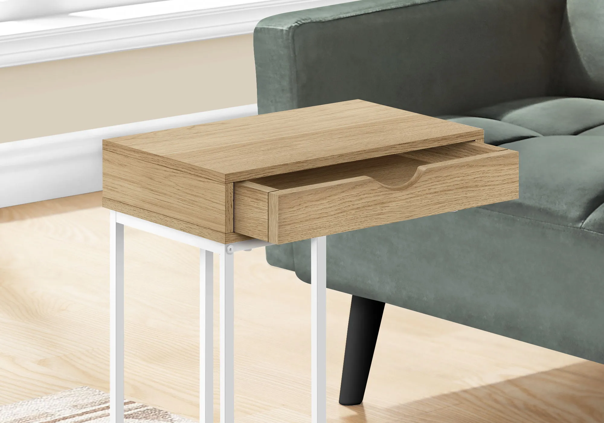 Accent Table, C - Shaped Contemporary & Modern Design by Couch.com
