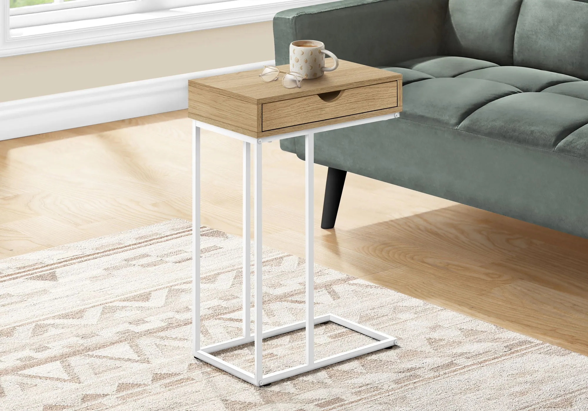 Accent Table, C - Shaped Contemporary & Modern Design by Couch.com