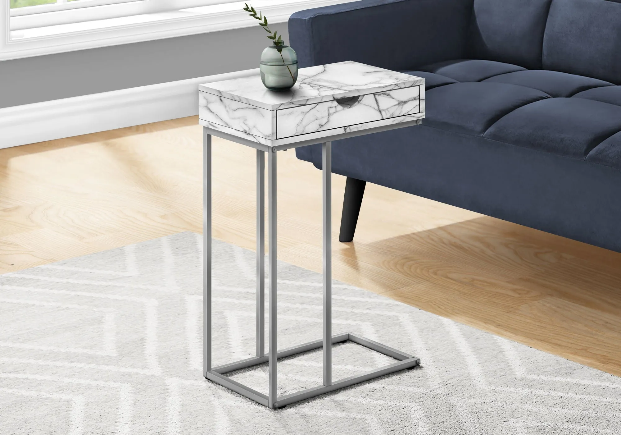 Accent Table, C - Shaped Contemporary & Modern Design by Couch.com