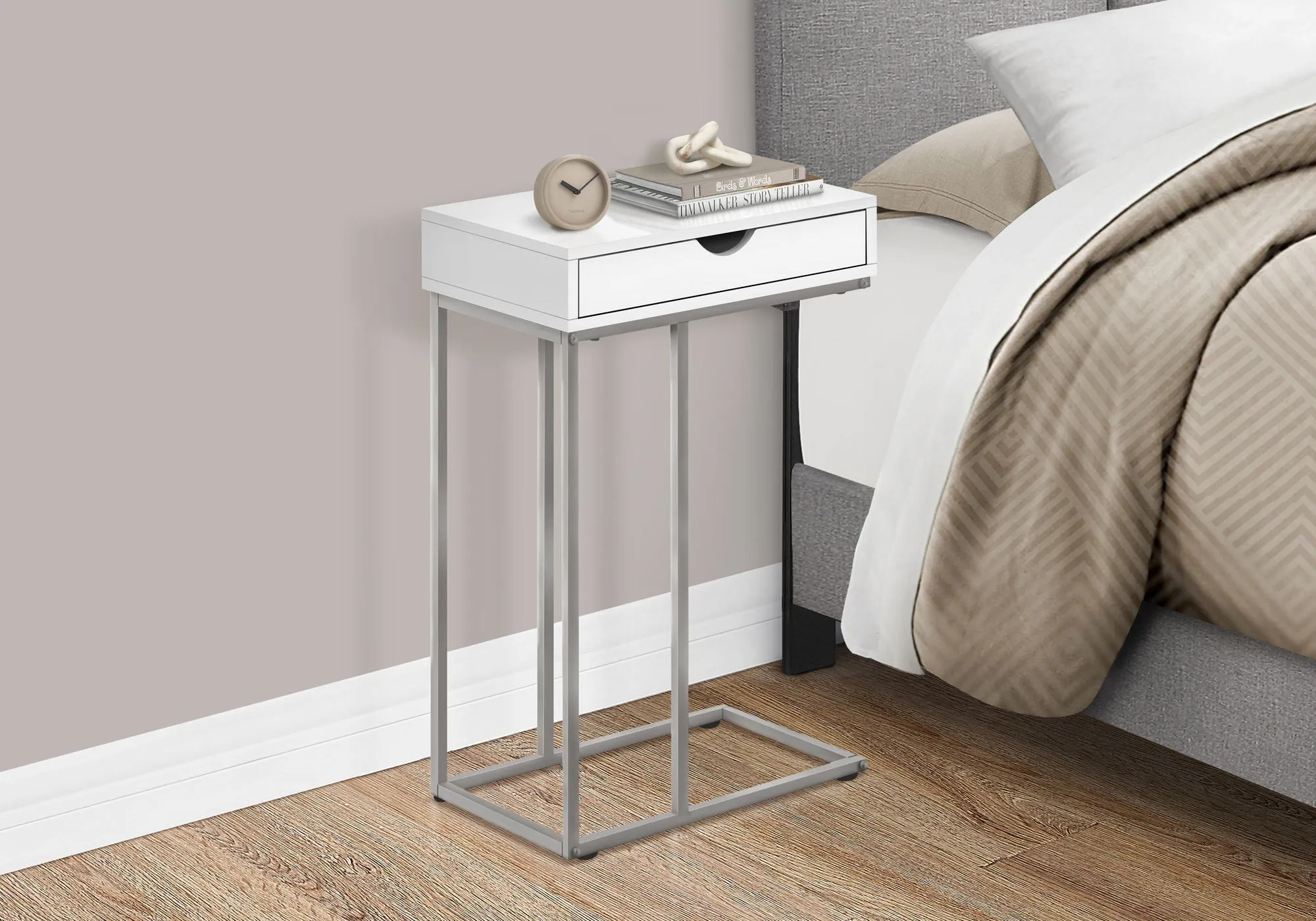 Accent Table, C - Shaped Contemporary & Modern Design by Couch.com