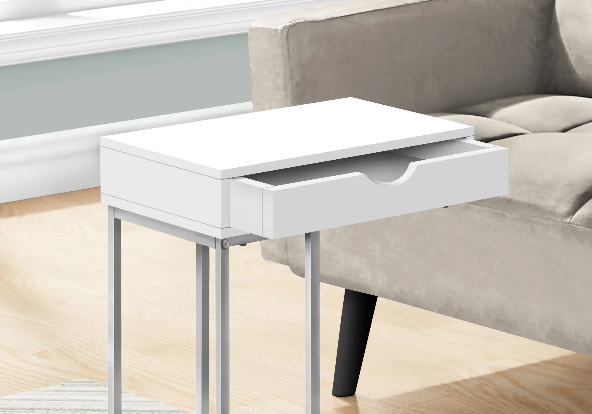 Accent Table, C - Shaped Contemporary & Modern Design by Couch.com