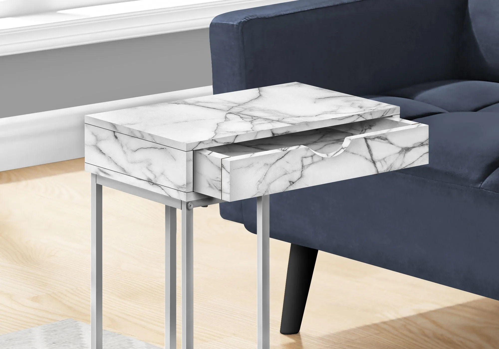Accent Table, C - Shaped Contemporary & Modern Design by Couch.com