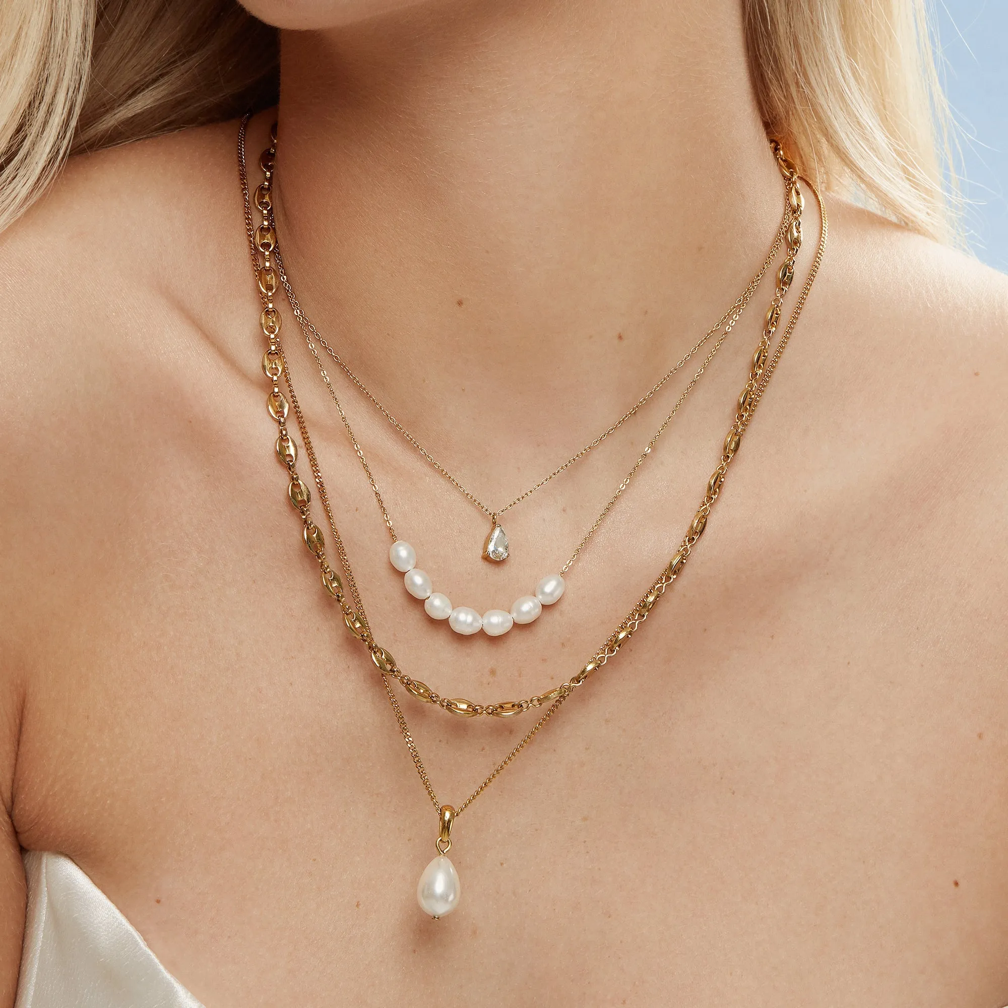 Elegant Adrienne Pendant Necklace with Adjustable Chain - Perfect for Layering