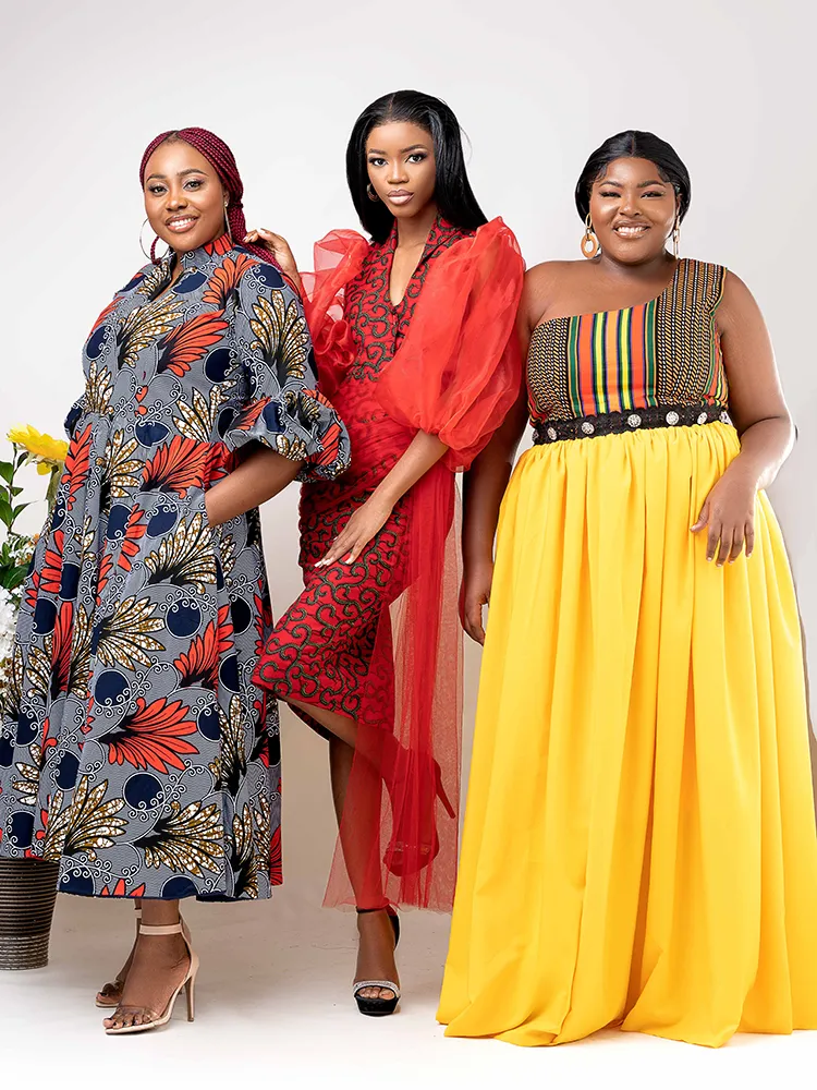 African print Njamba evening maxi dress