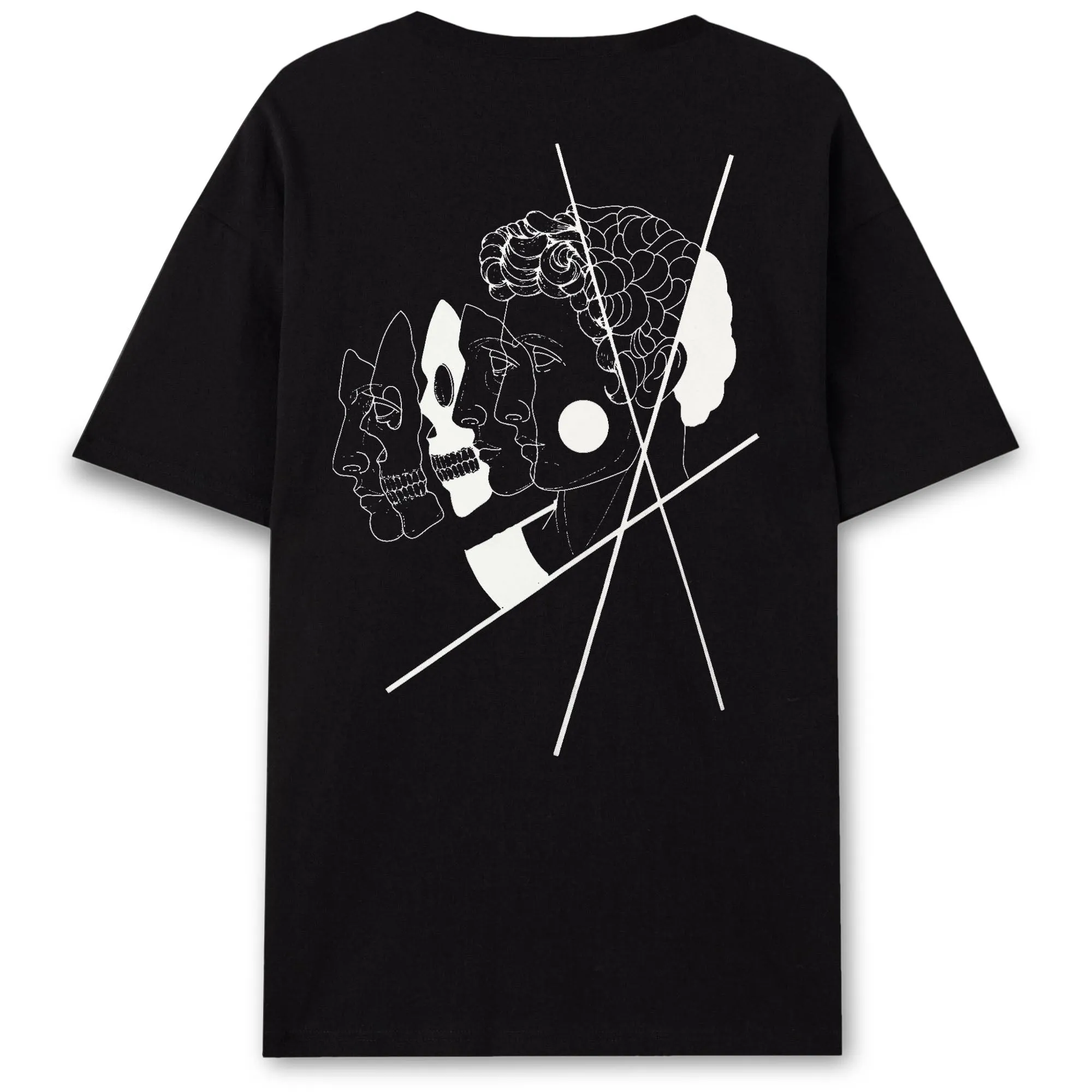 ANIMAUX SAUVAGES SCULPTURAL T-SHIRT - BLACK
