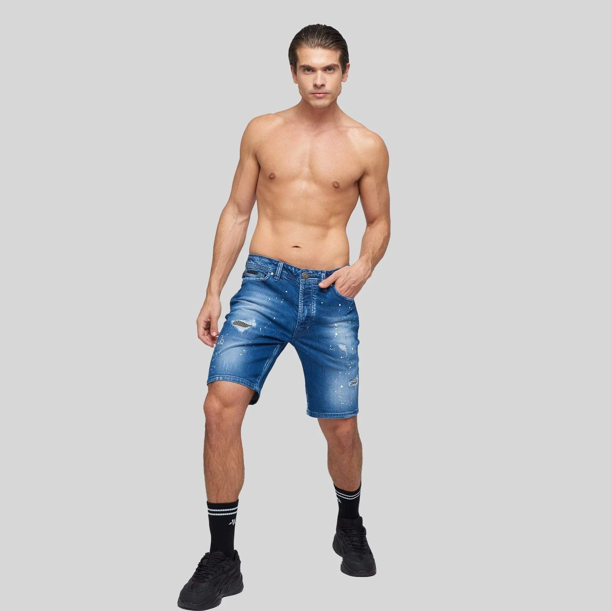 ASTROPHEL BLUE DENIM SHORT