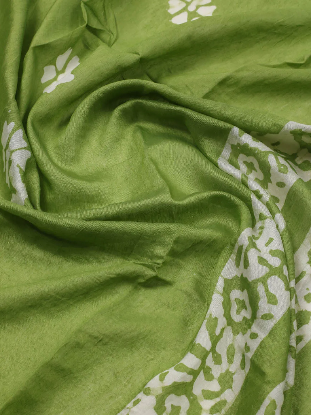 Batik Print Cotton Unstitched Suit Piece With Dupatta