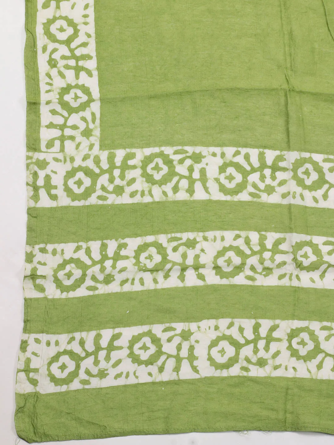 Batik Print Cotton Unstitched Suit Piece With Dupatta