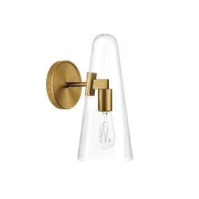 Beacon 1-Light Wall Sconce By Modway - EEI-5645 - Clear Satin Brass