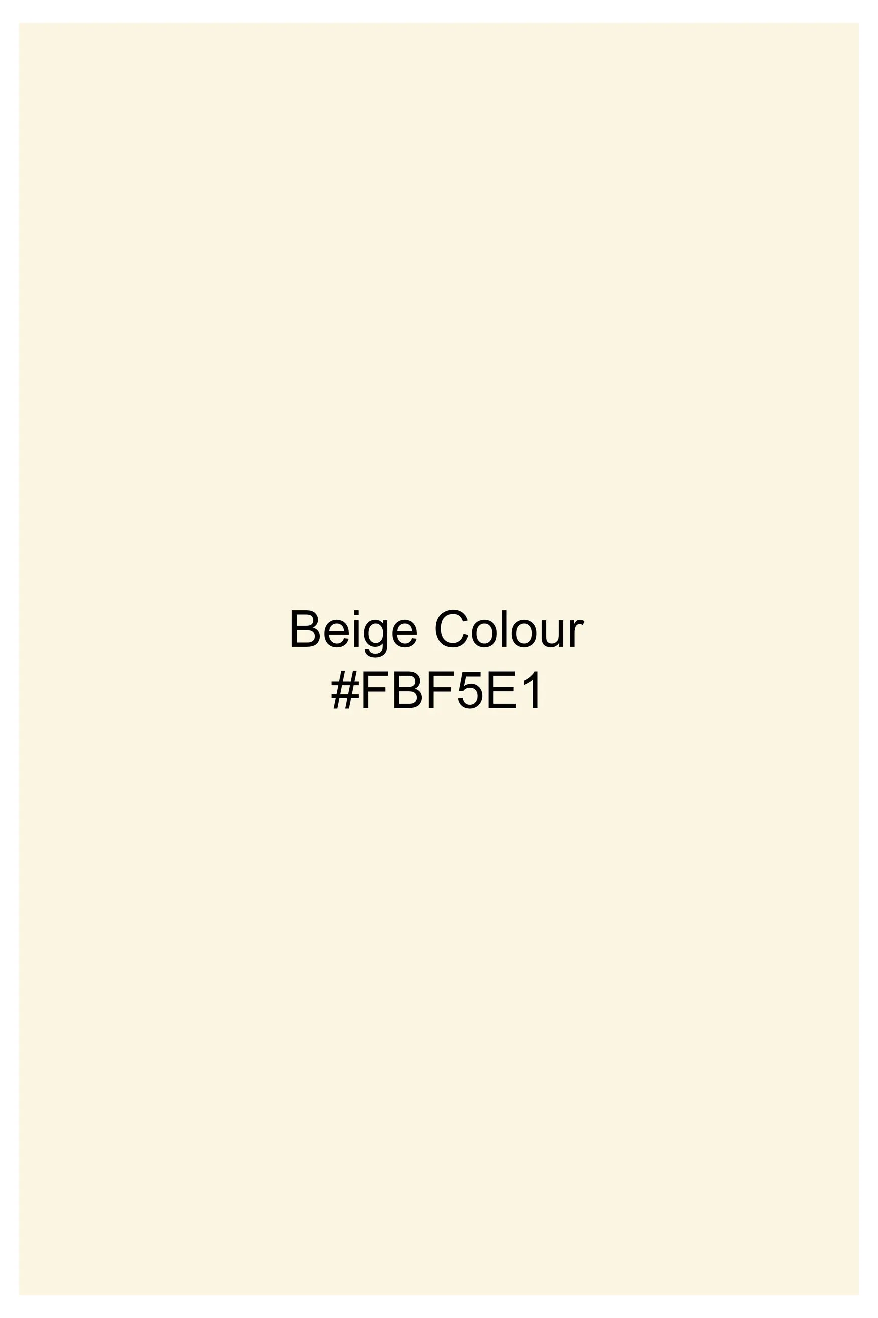 Beige Subtle Sheen Viscose Kurta