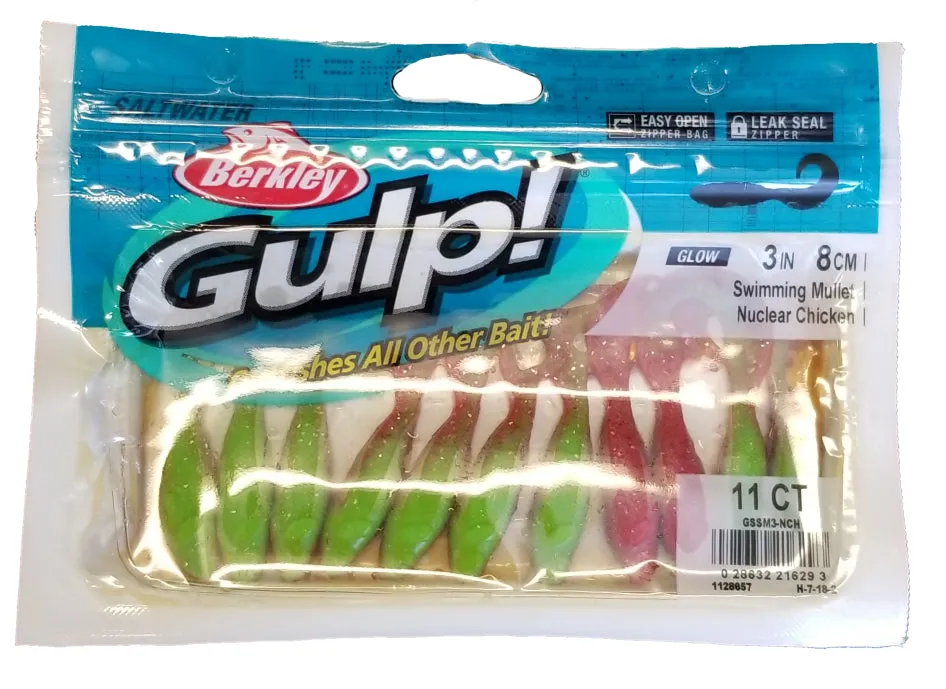 Berkley Gulp! Swimming Mullet Nuclear Chicken 3"
