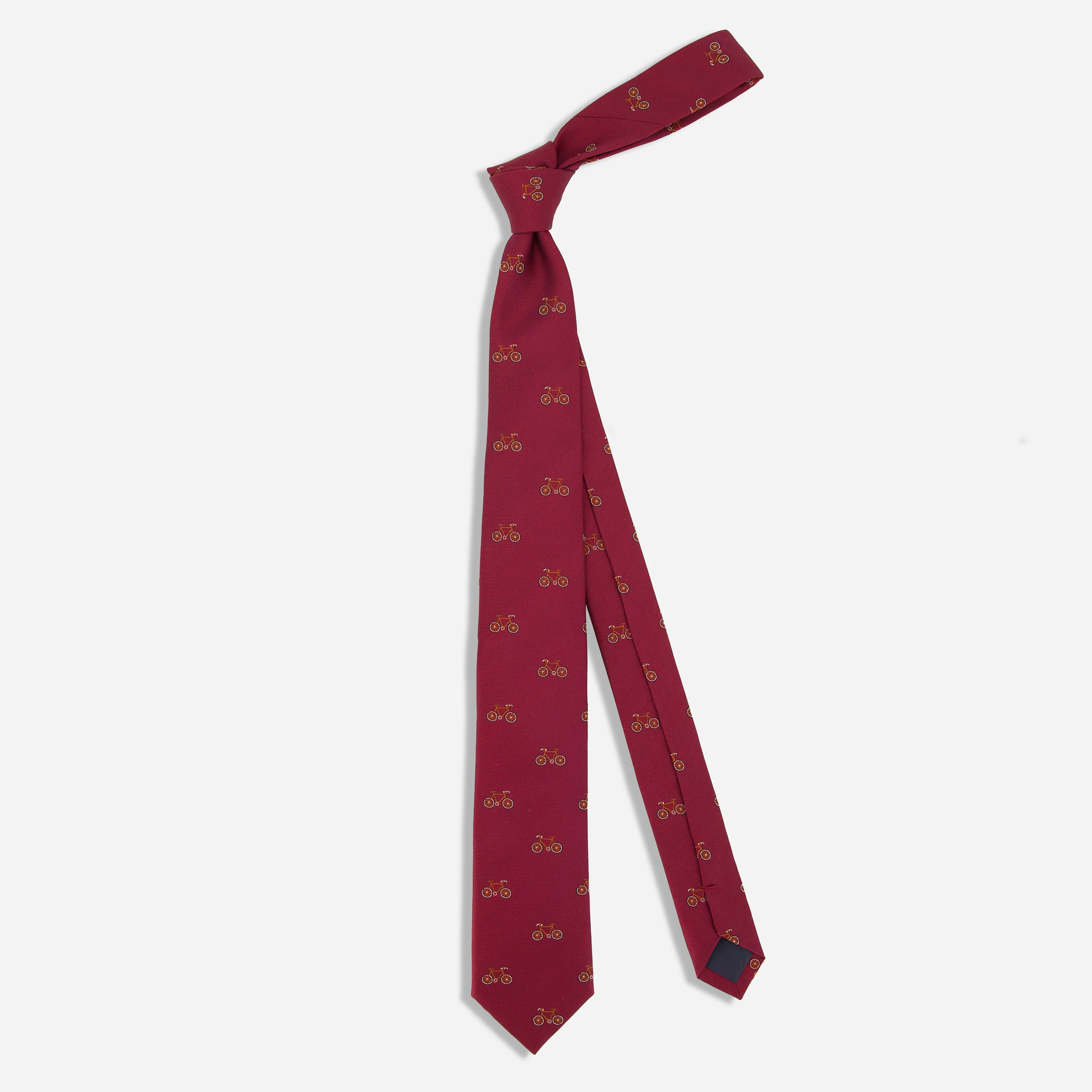 Bicycle Ride Burgundy Tie