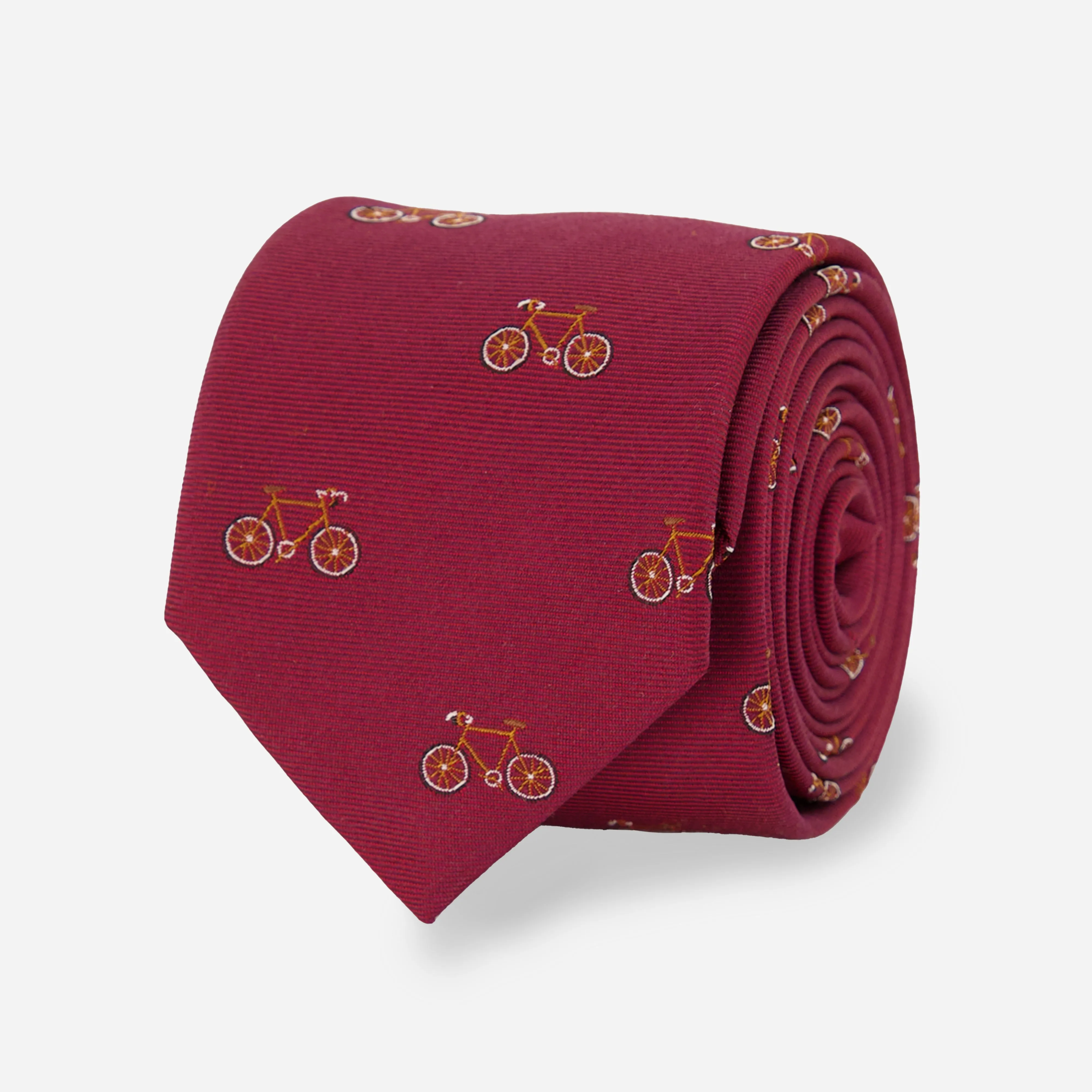 Bicycle Ride Burgundy Tie