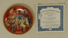 Bradford Exchange 6523A * Coca-Cola Collector Plate 5 3/4in Febuary 1999 Porcelain  -- Used