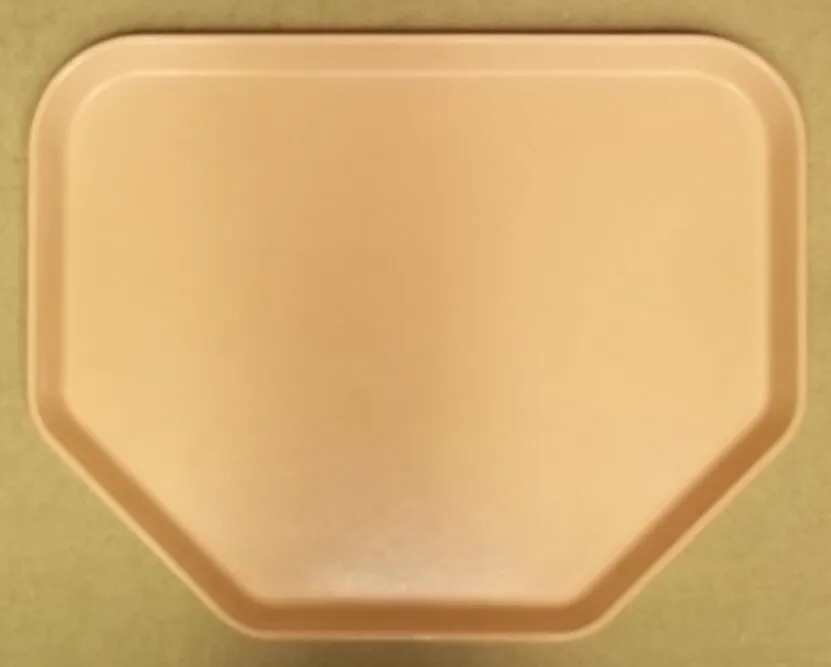 Cafeteria Trays Fiberglass 18in x 14in Pink Lot of 25 Trapezoid -- Used