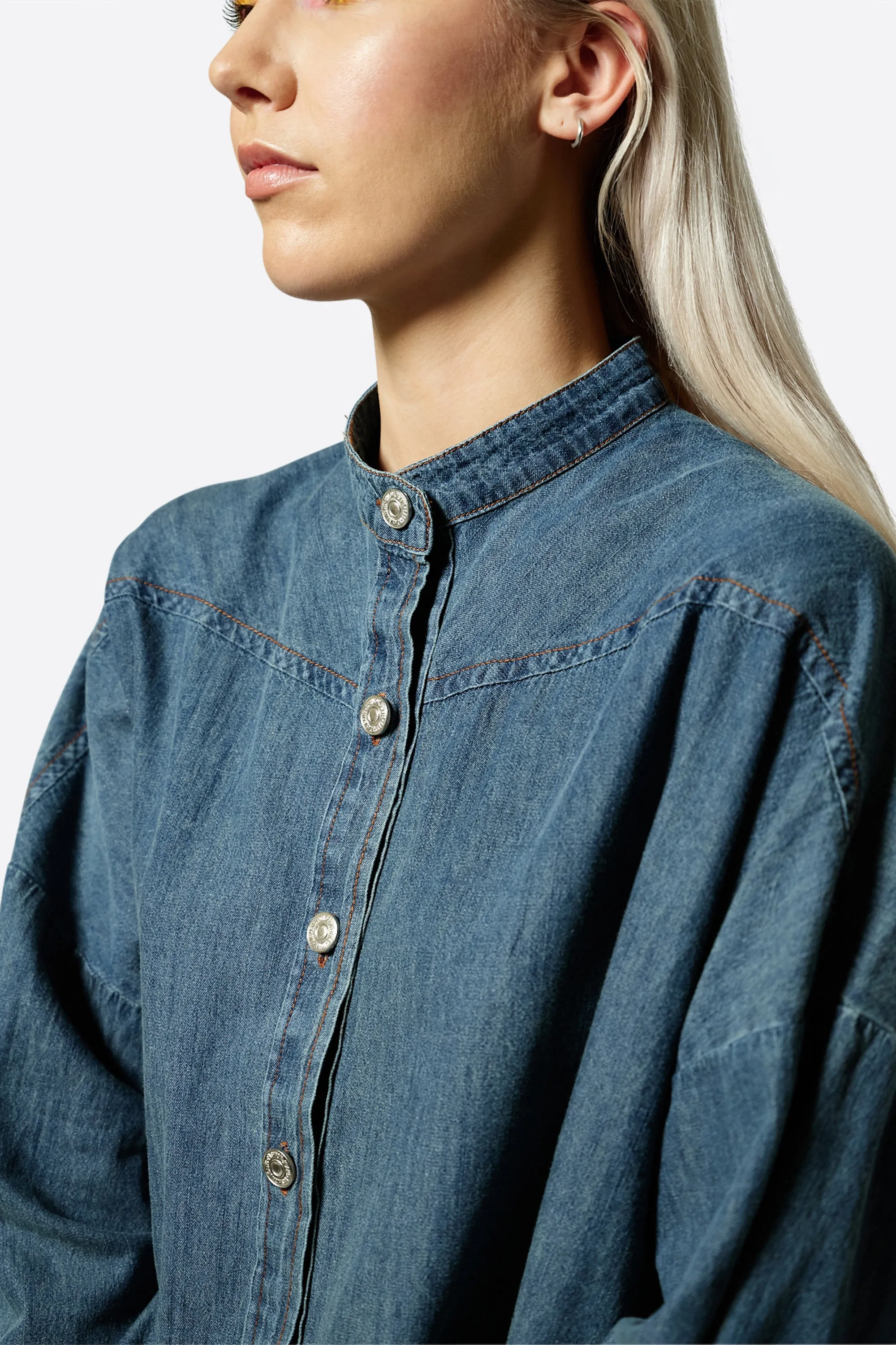CARSON DENIM TOP