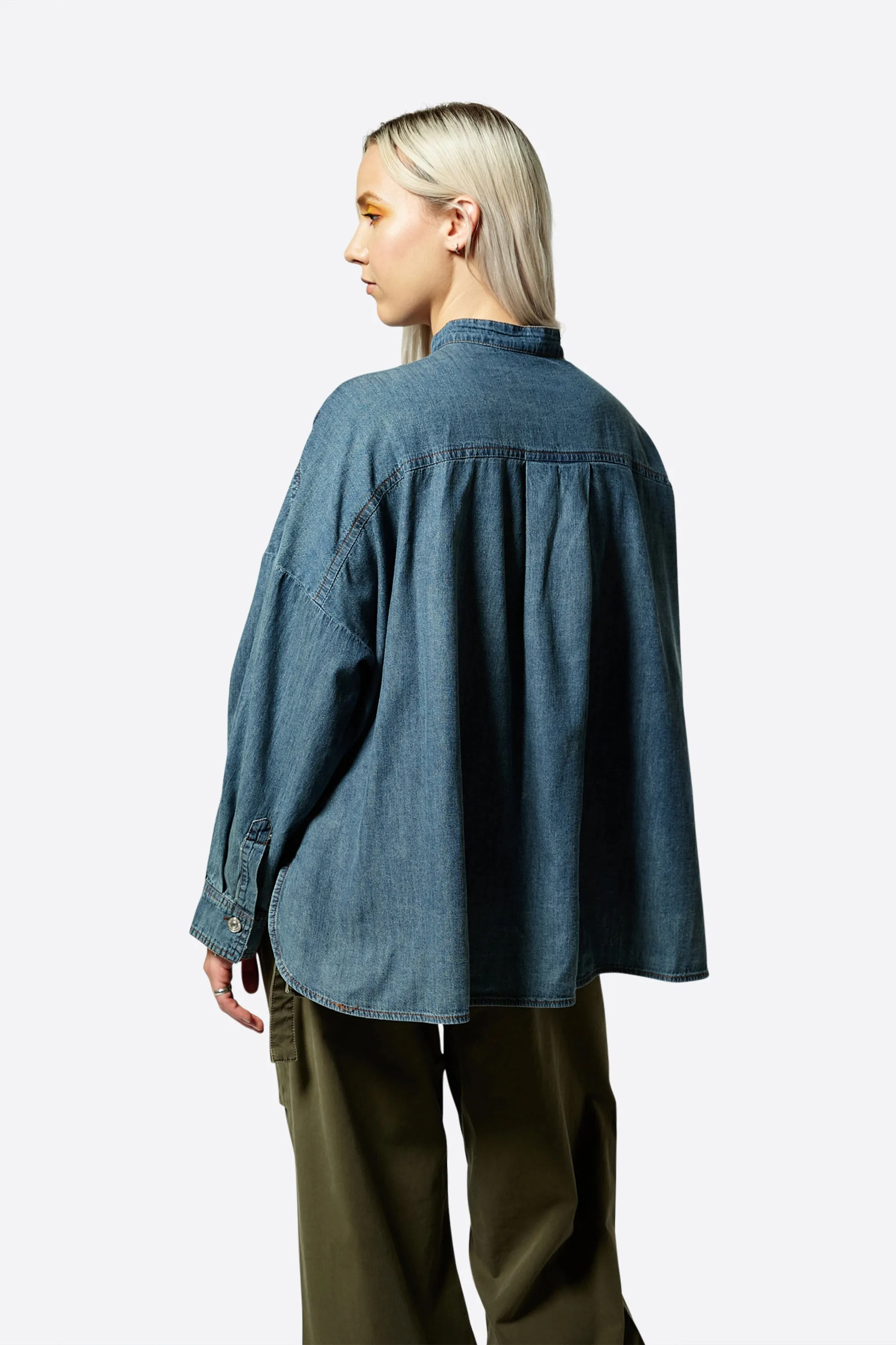 CARSON DENIM TOP