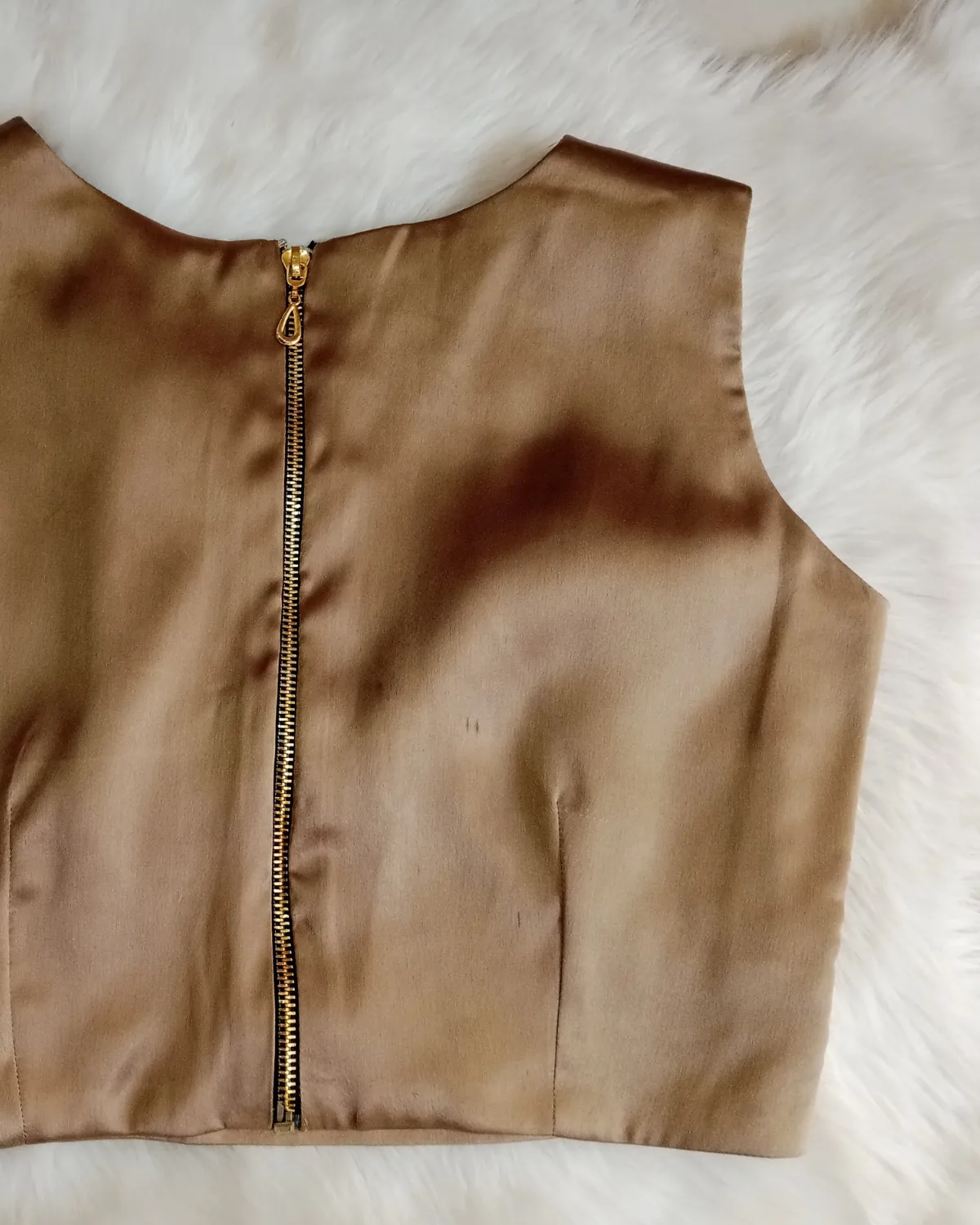 Champagne Satin Blouse