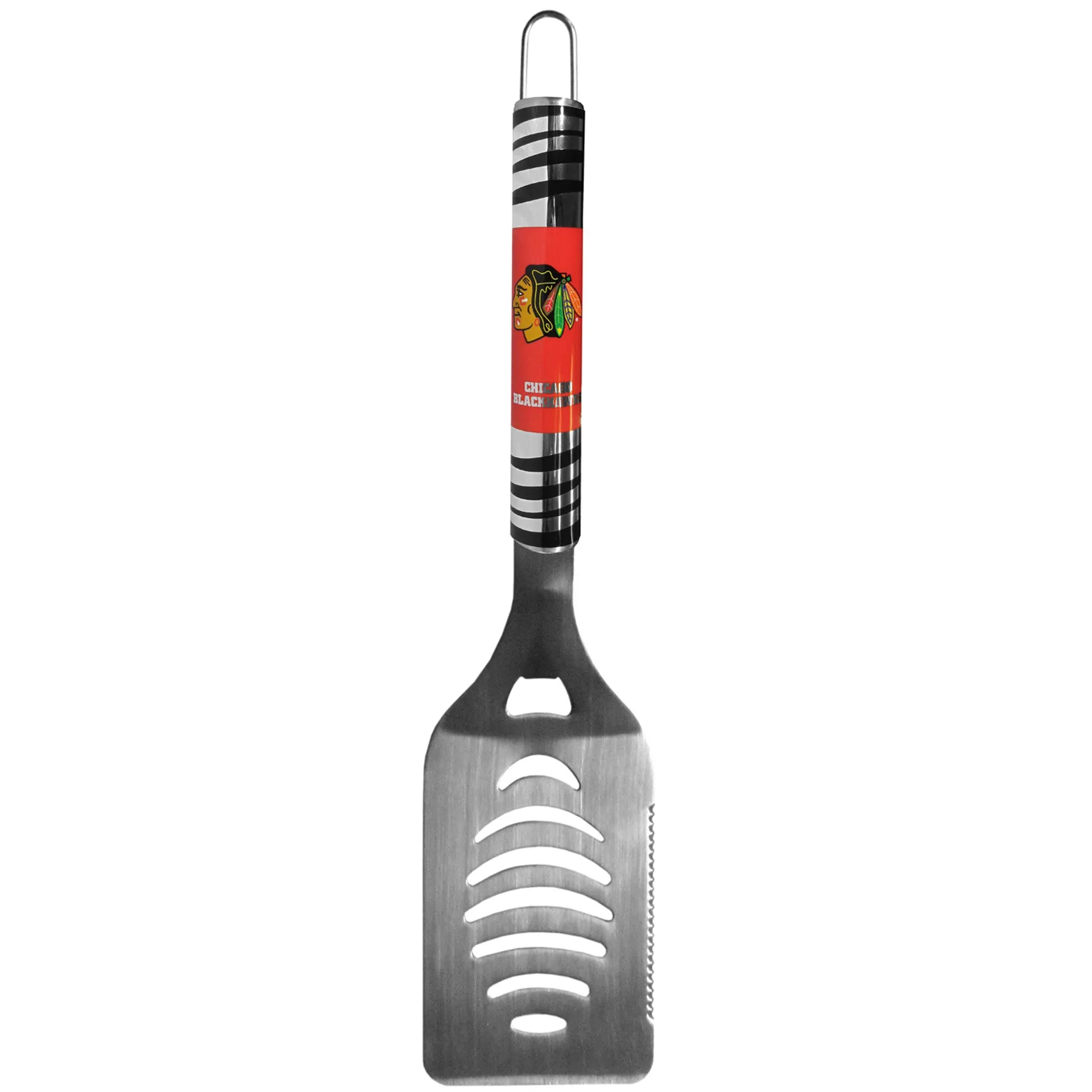 Chicago Blackhawks NHL Hockey Tailgater Stainless Steel Spatula  - With Bottle Opener