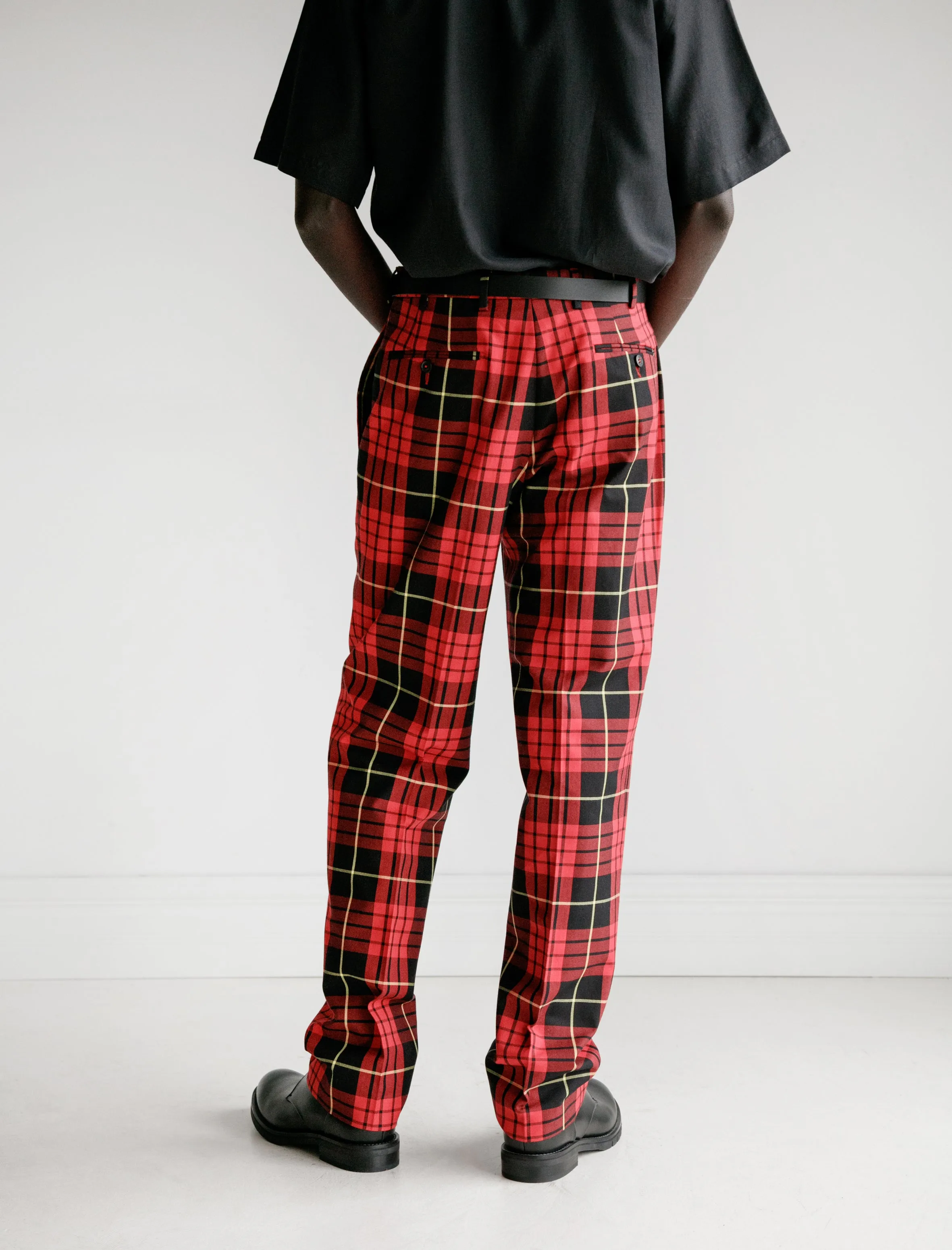 Classics Trouser Cotton Red/Black Plaid