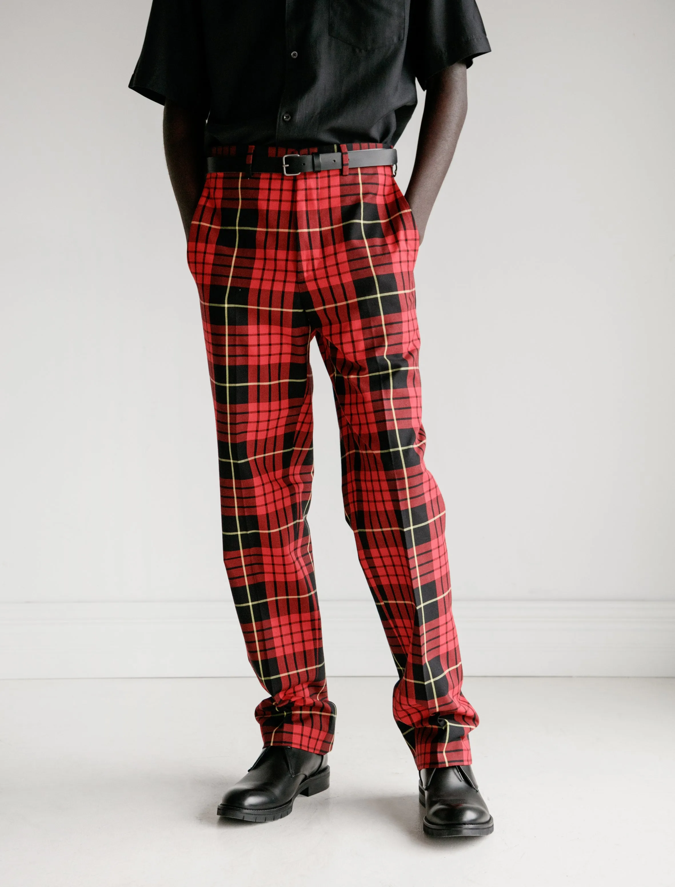 Classics Trouser Cotton Red/Black Plaid