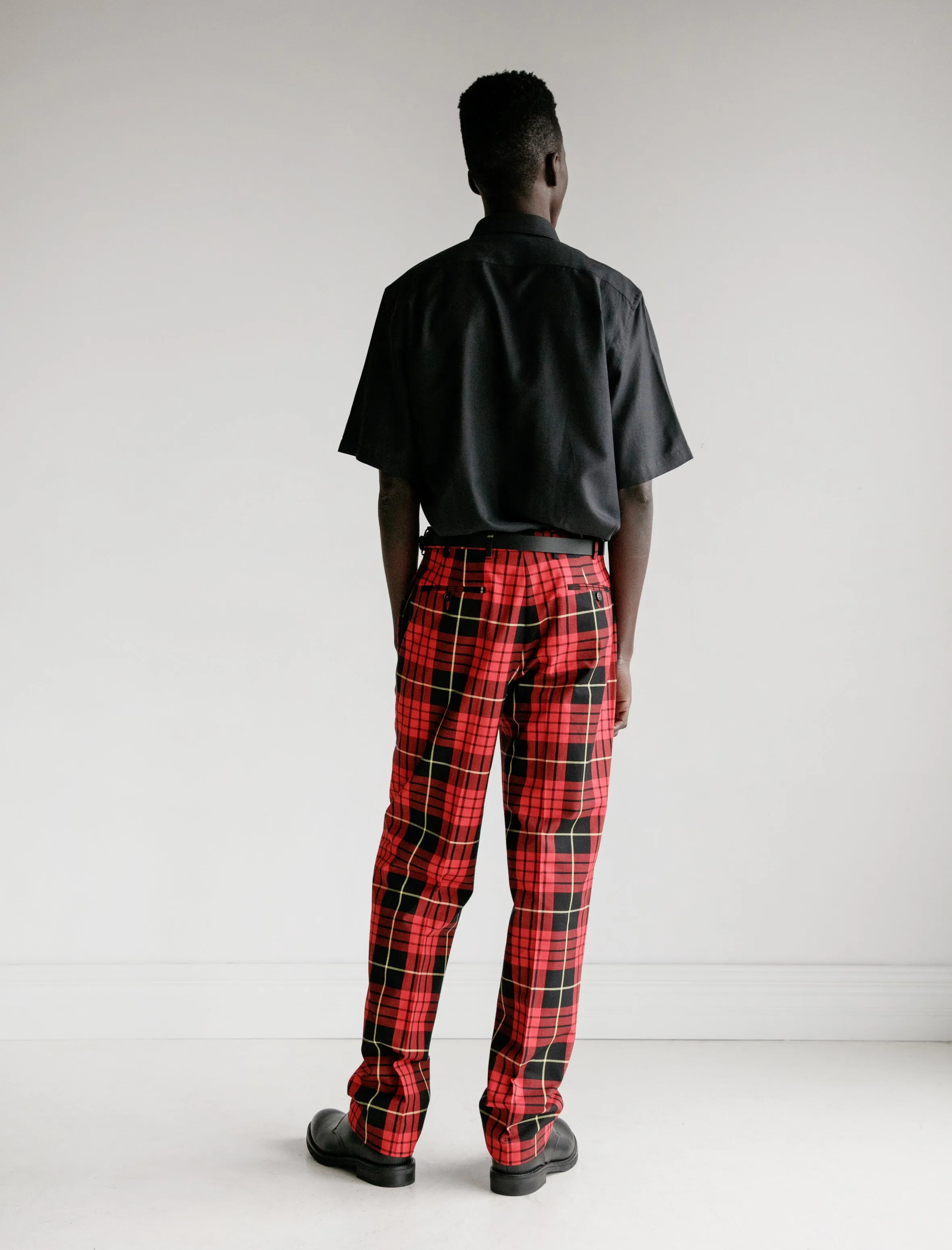 Classics Trouser Cotton Red/Black Plaid