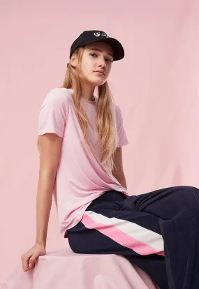 Contrast Side Panel Pleated Trouser