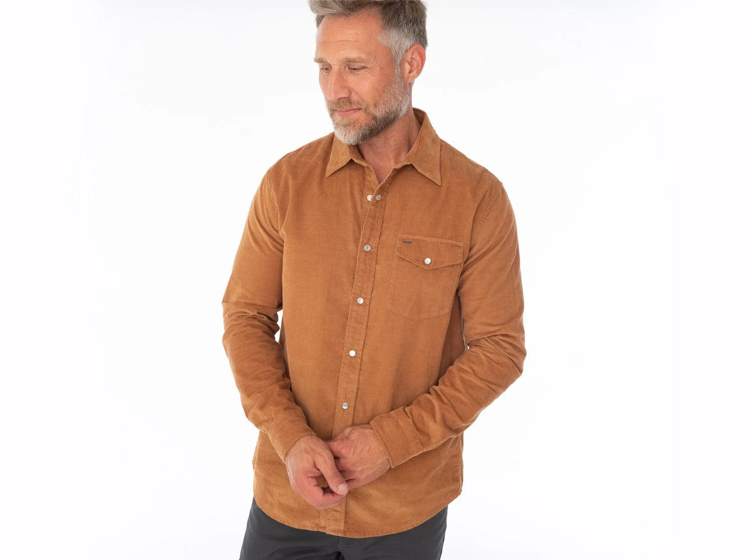 Corduroy Pearl Snap - Whiskey Business