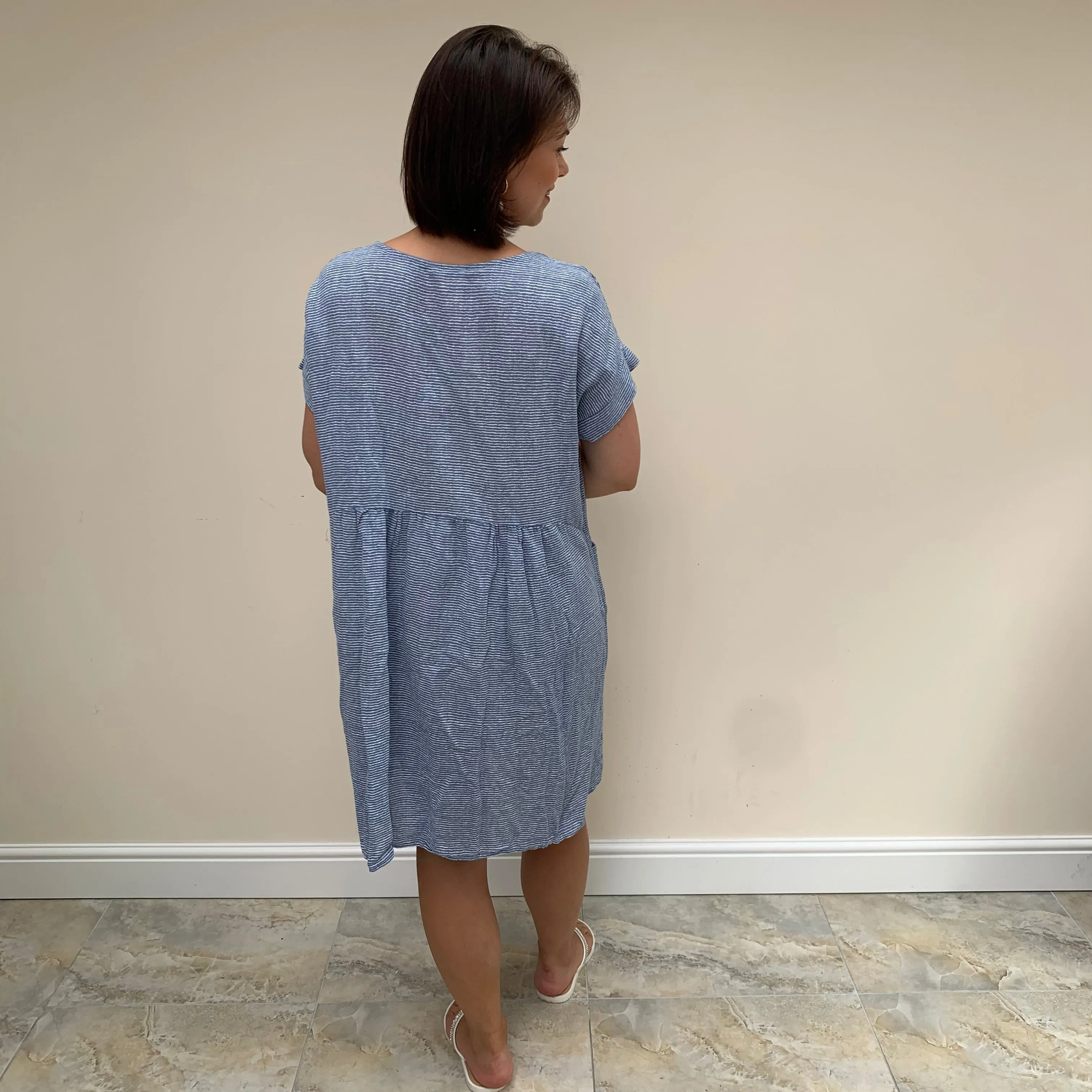 Cotton Pinstripe Dress