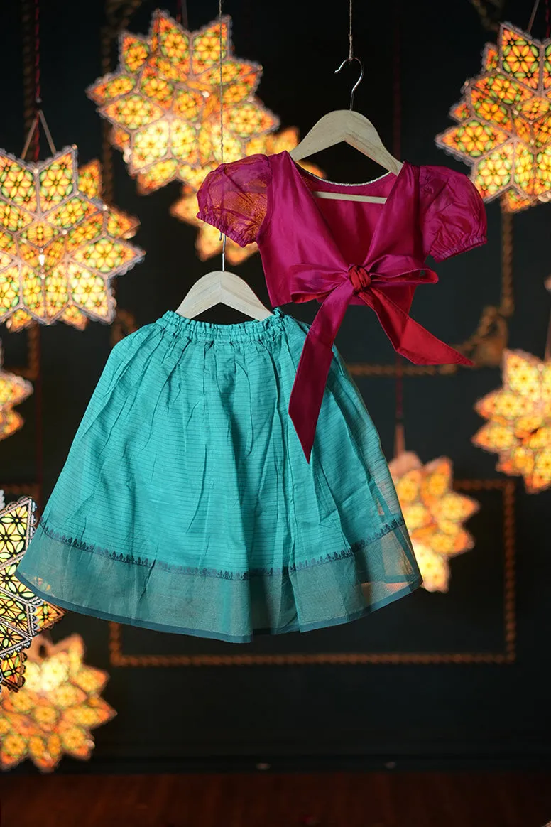 Dahlia Girls Ethnic Wear Lehanga Set