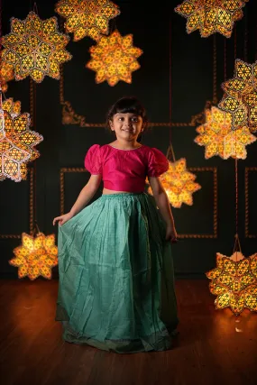 Dahlia Girls Ethnic Wear Lehanga Set