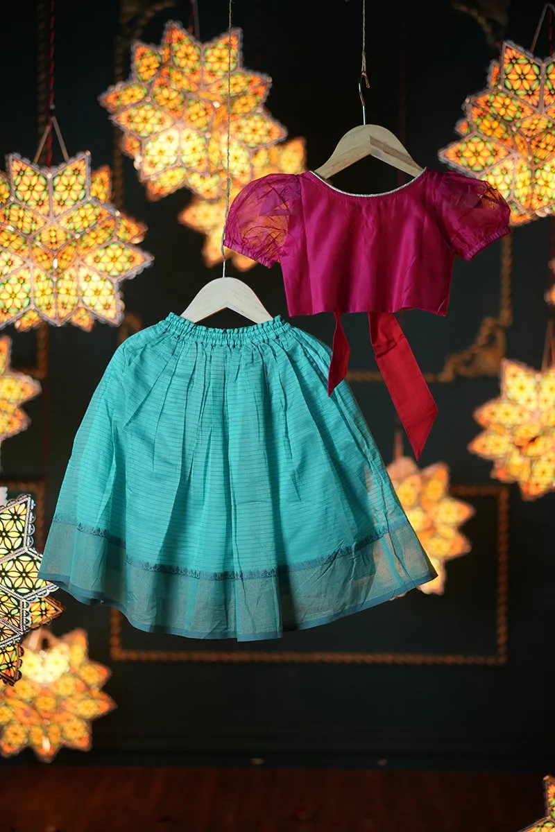 Dahlia Girls Ethnic Wear Lehanga Set